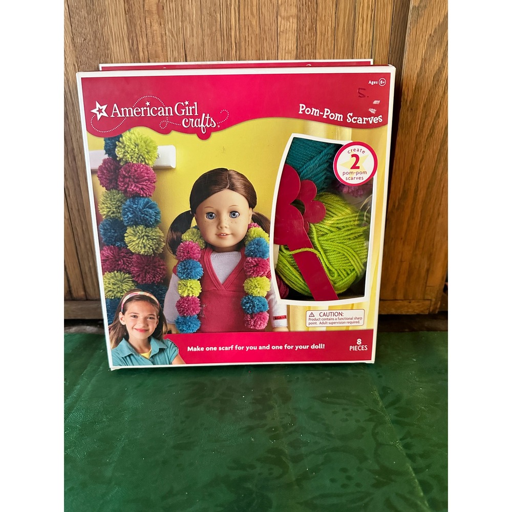 American Girl Crafts Pom-Pom Scarves Kit 30-717268‎ NEW
